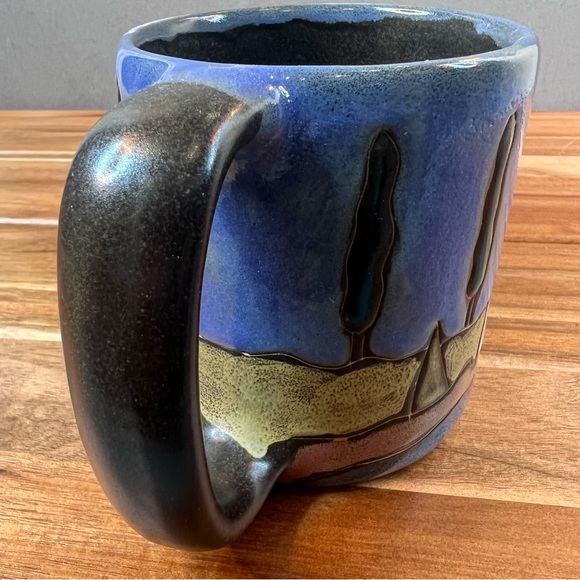 Mara Mexico Signed Stoneware Sailboat Mug - Picture 9 of 10